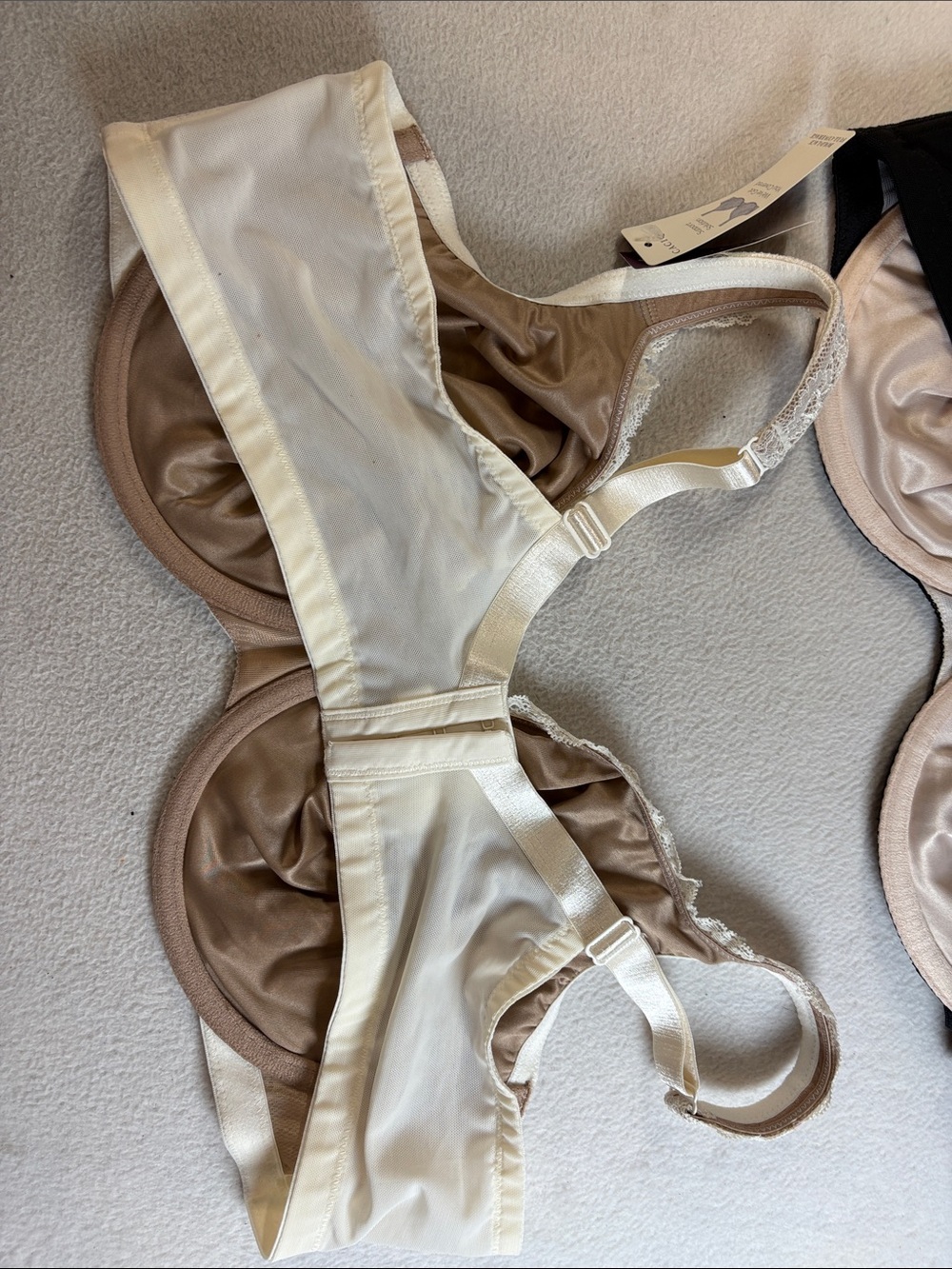 Cacique Lace Underwire Bra Set in Black & Cream. Two Bras for price of one! - Picture 6 of 7